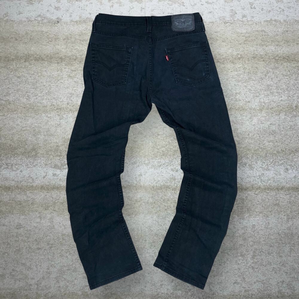 Vintage Y2K Levis Jeans 513 30x32 Slim Straight Fit Jet Black Wash Denim